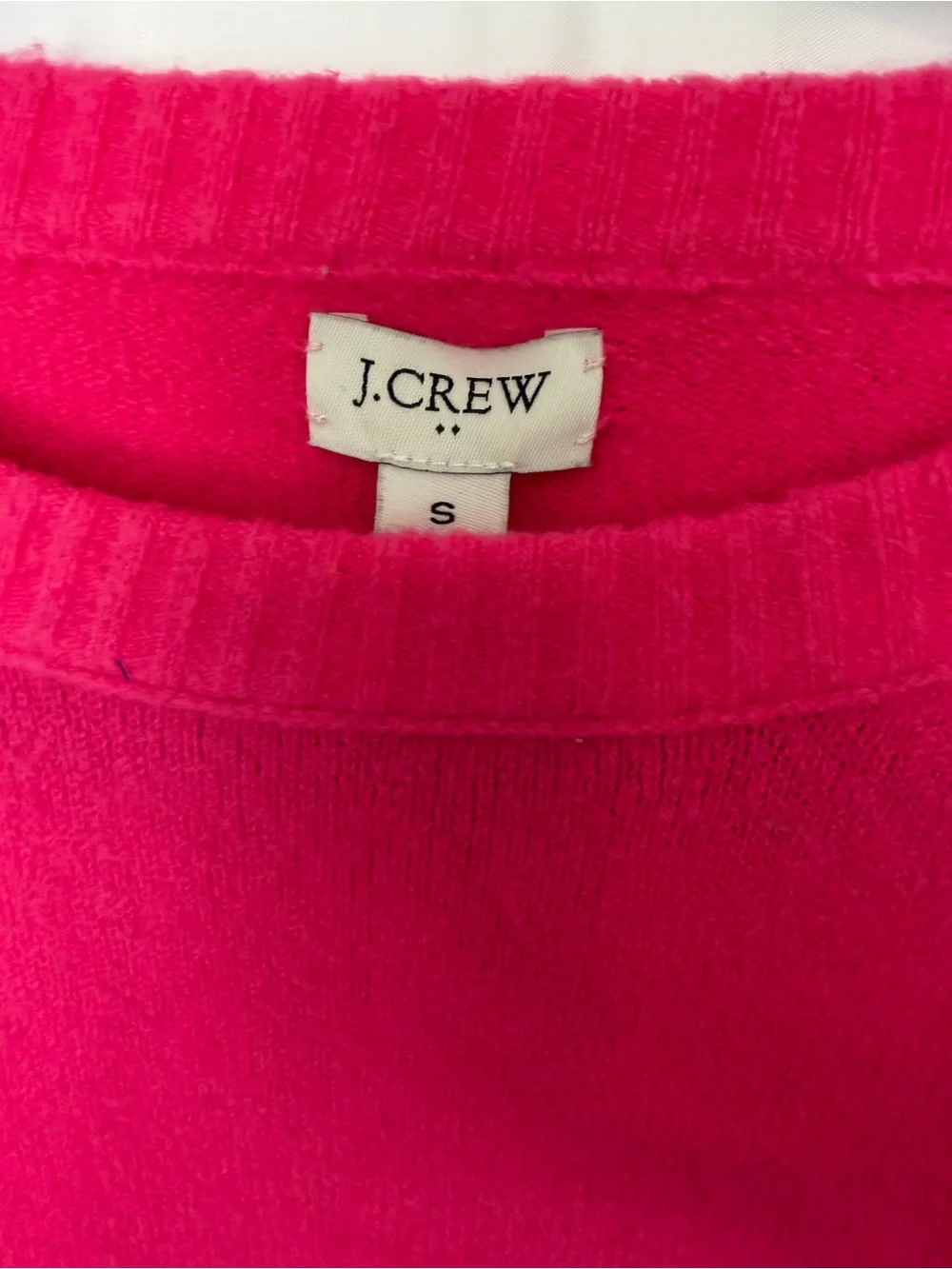 J. Crew Women's Crewneck Sweater in Hot Pink